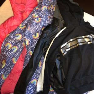 Girls size small 6-6x coat & sweater bundle